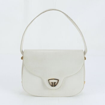 Gucci White Leather Shoulder Bag